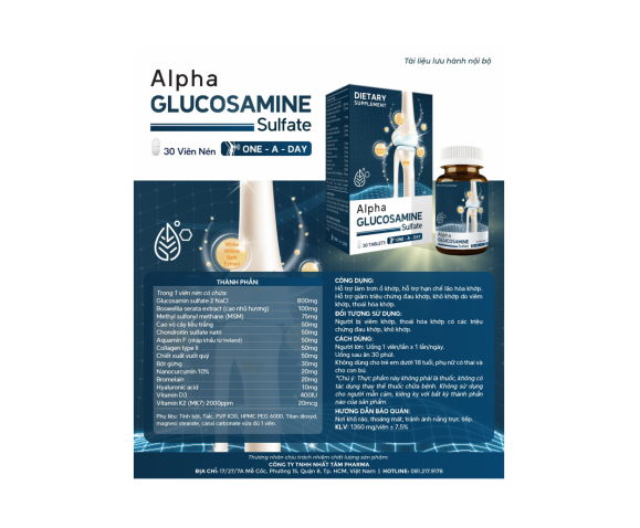 Alpha GLUCOSAMINE  Sulfate